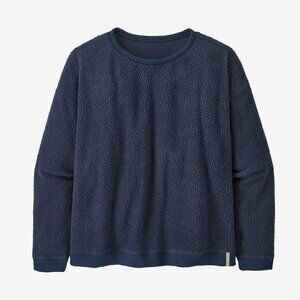 Patagonia Women's Shearling Fleece Crew New Navy XL